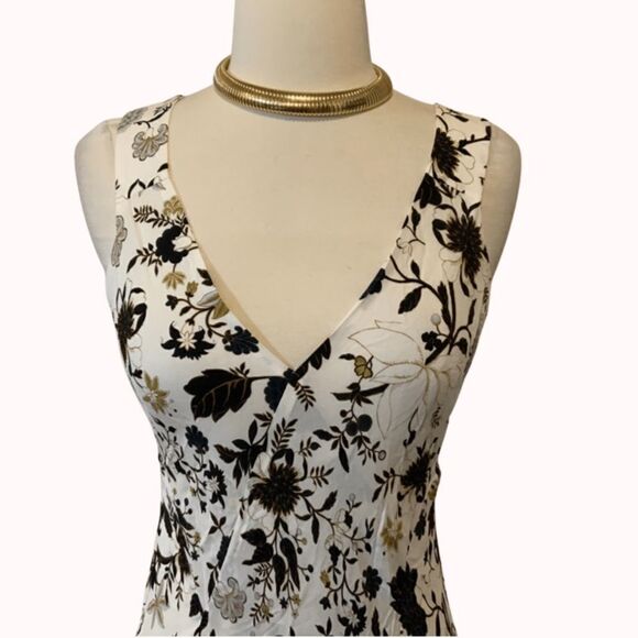 NWT New A.L.C Harlan Floral print  100% Silk-crepe Maxi Dress Sz 2 - Picture 6 of 16